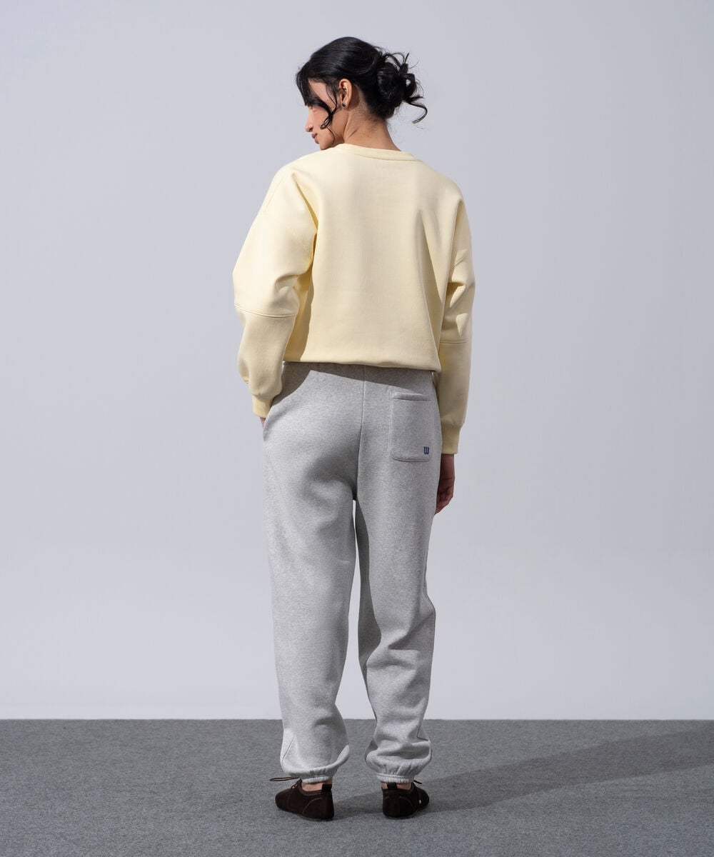 Women's Western Wear Grey Melange Fleece Jogger Trousers