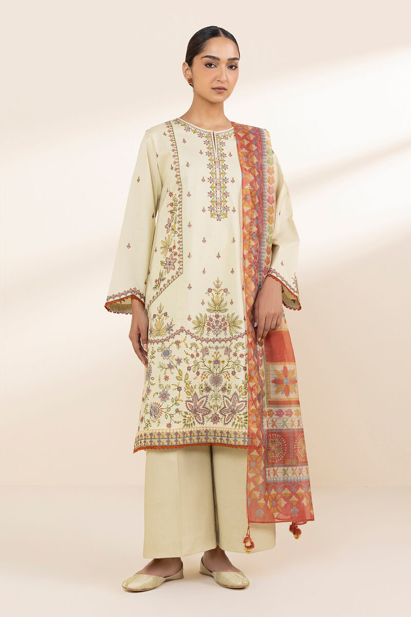 3 Piece - Embroidered Lawn Suit