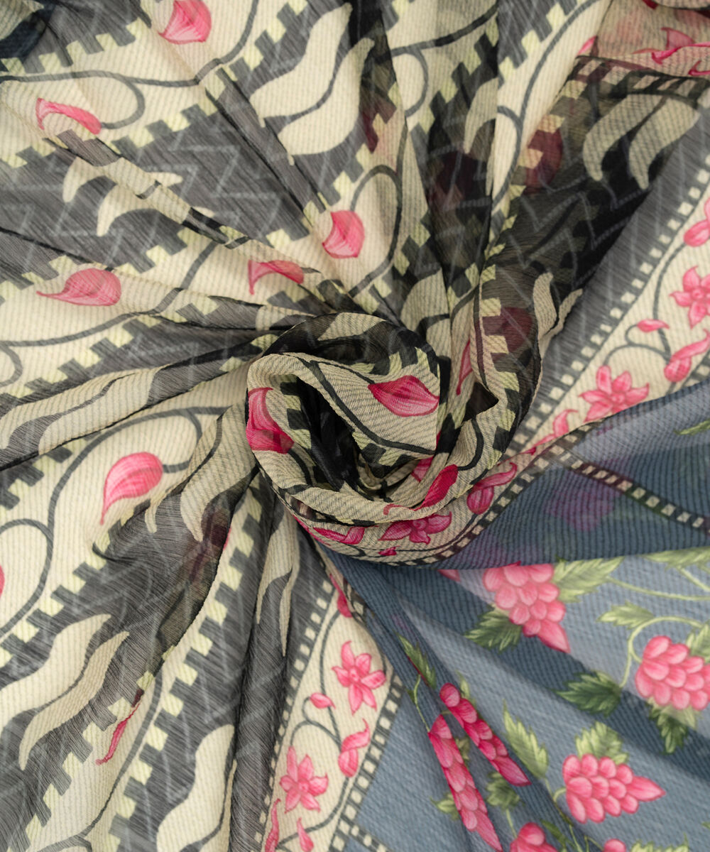 Blended Chiffon Printed Multi Dupatta