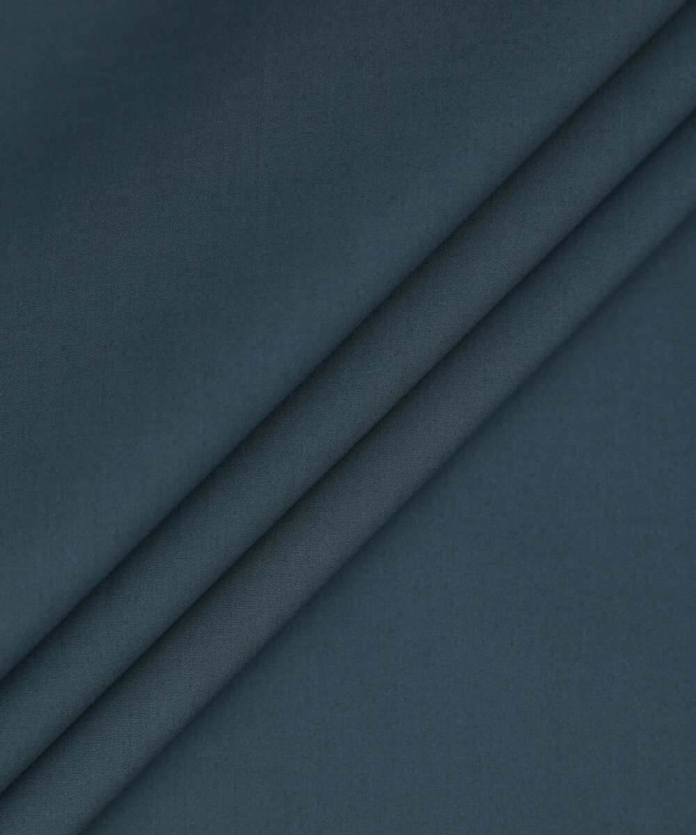 Men Unstitched Cotton Green Full Suit Fabric