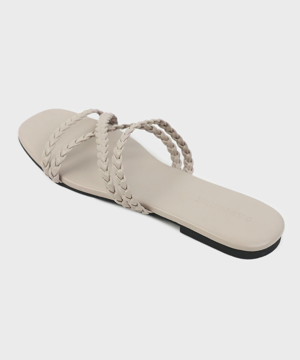 Women's Off White Flats