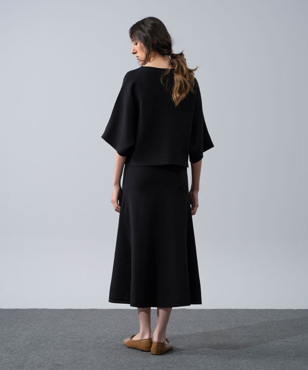Women's Western Wear Black Kimono Knit Sweater