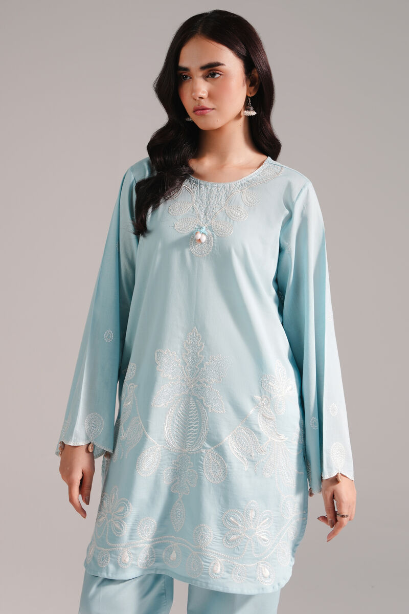 Embroidered Crosshatch Shirt