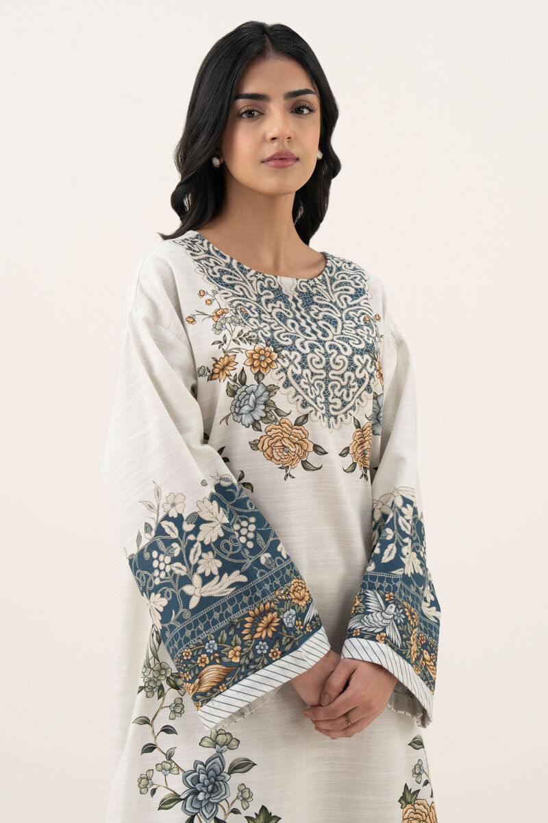 Printed Khaddar Shirt