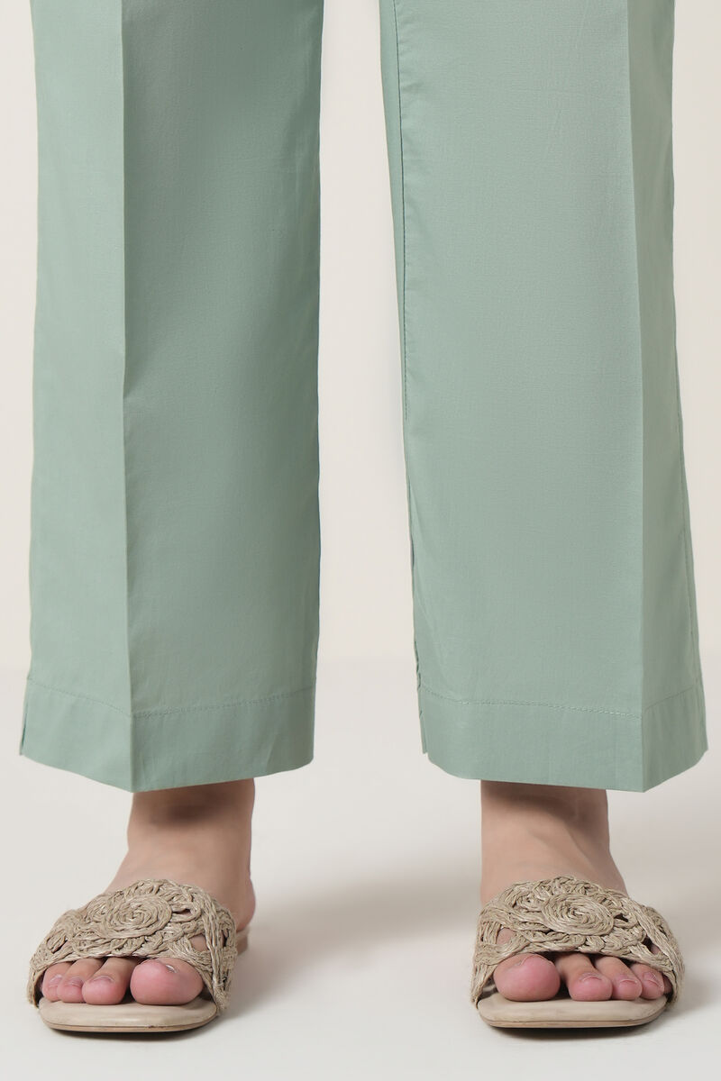 Solid Cambric Straight Pants