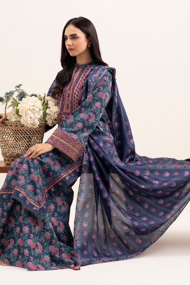 3 Piece - Embroidered Lawn Suit