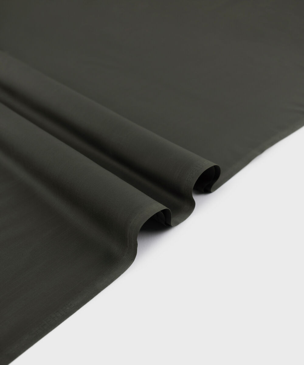 Men's Unstitched Two-Piece Refined Wash and Wear Olive Green Suit.