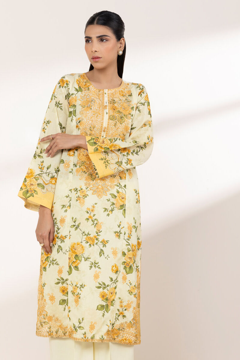 Embroidered Zari Lawn Shirt