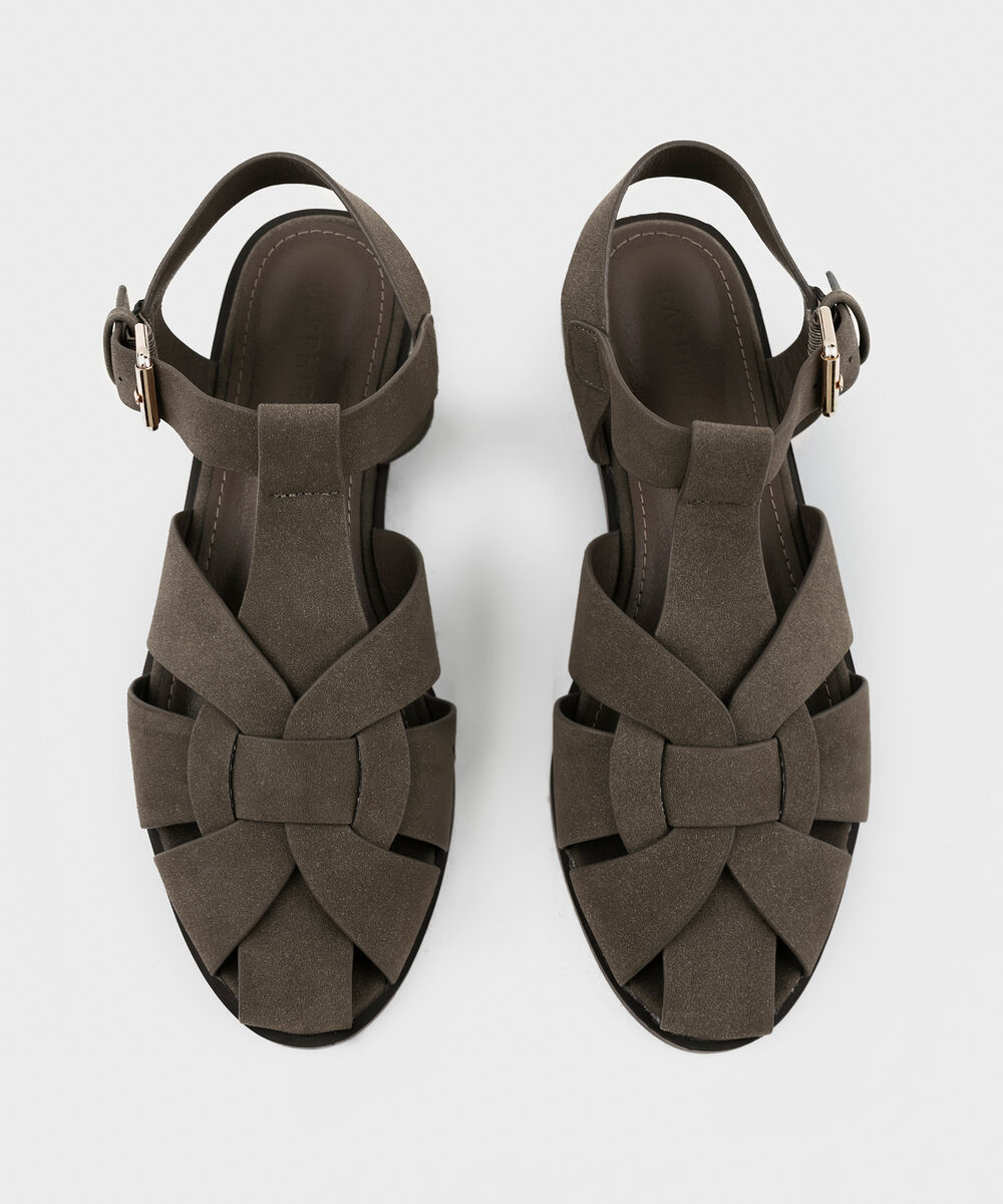Women's Taupe Fisherman Sandals