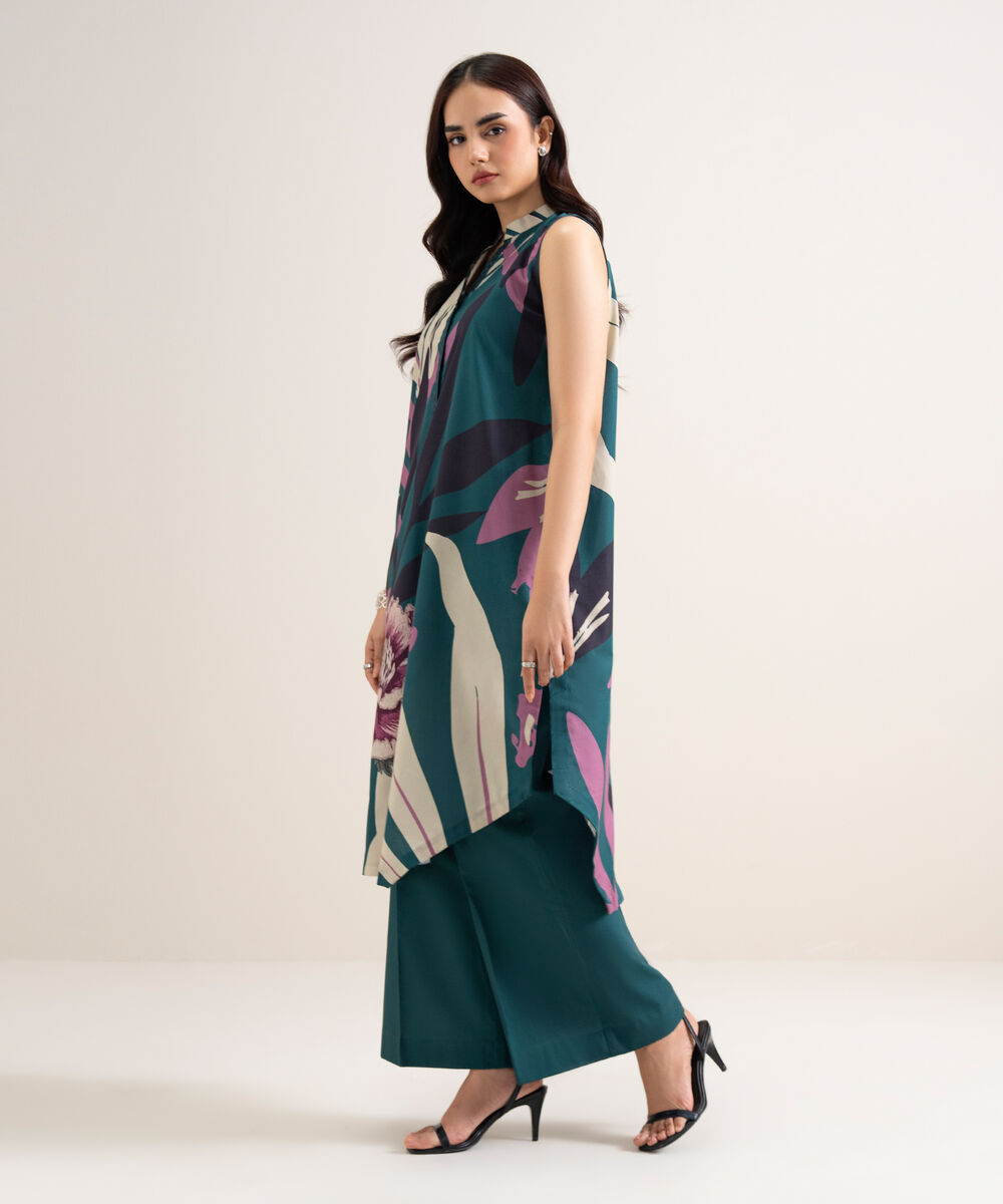 Women's Unstitched Lawn Printed Multi  2 Piece Suit