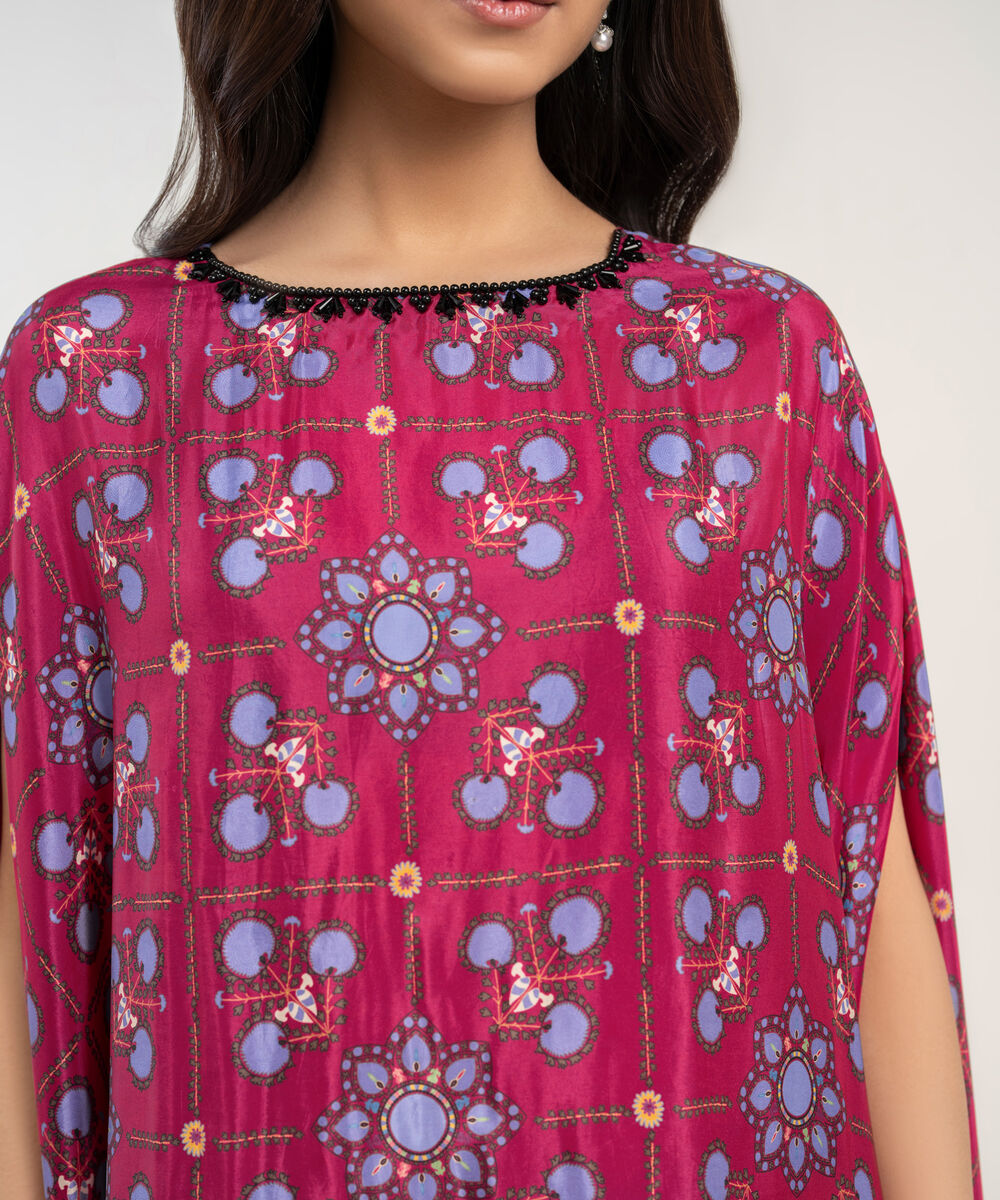 Women's RTW Habotia Grip Printed Purple 2 Piece Suit