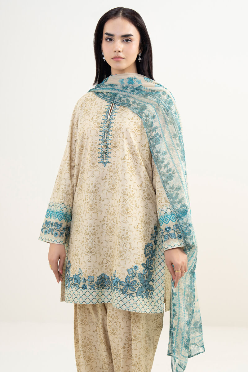 3 Piece - Embroidered Lawn Suit