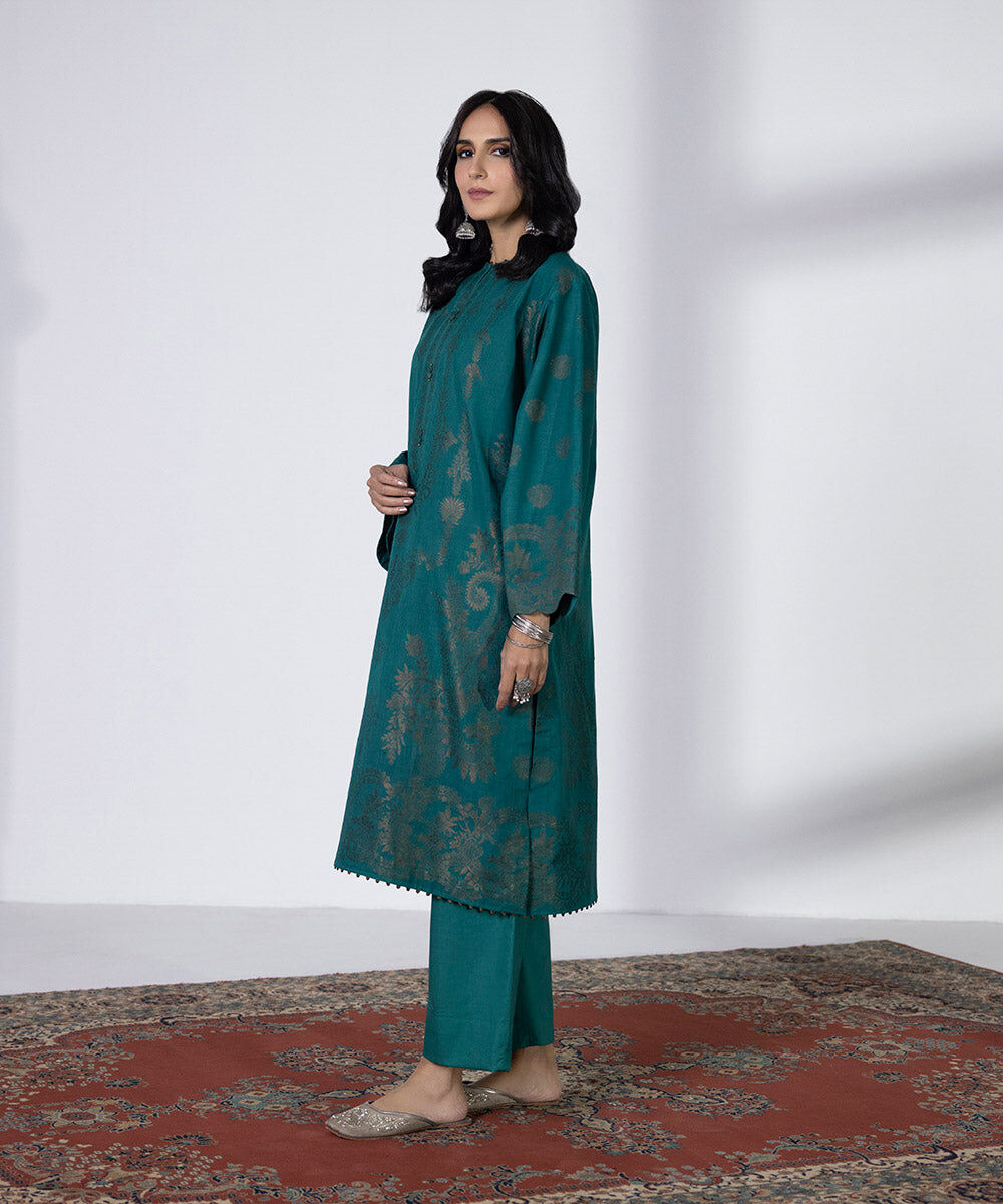 Unstitched Intermix 2 Piece - Extra Weft Jacquard Suit
