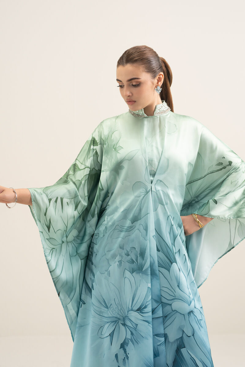 2 Piece - Printed Silk Suit