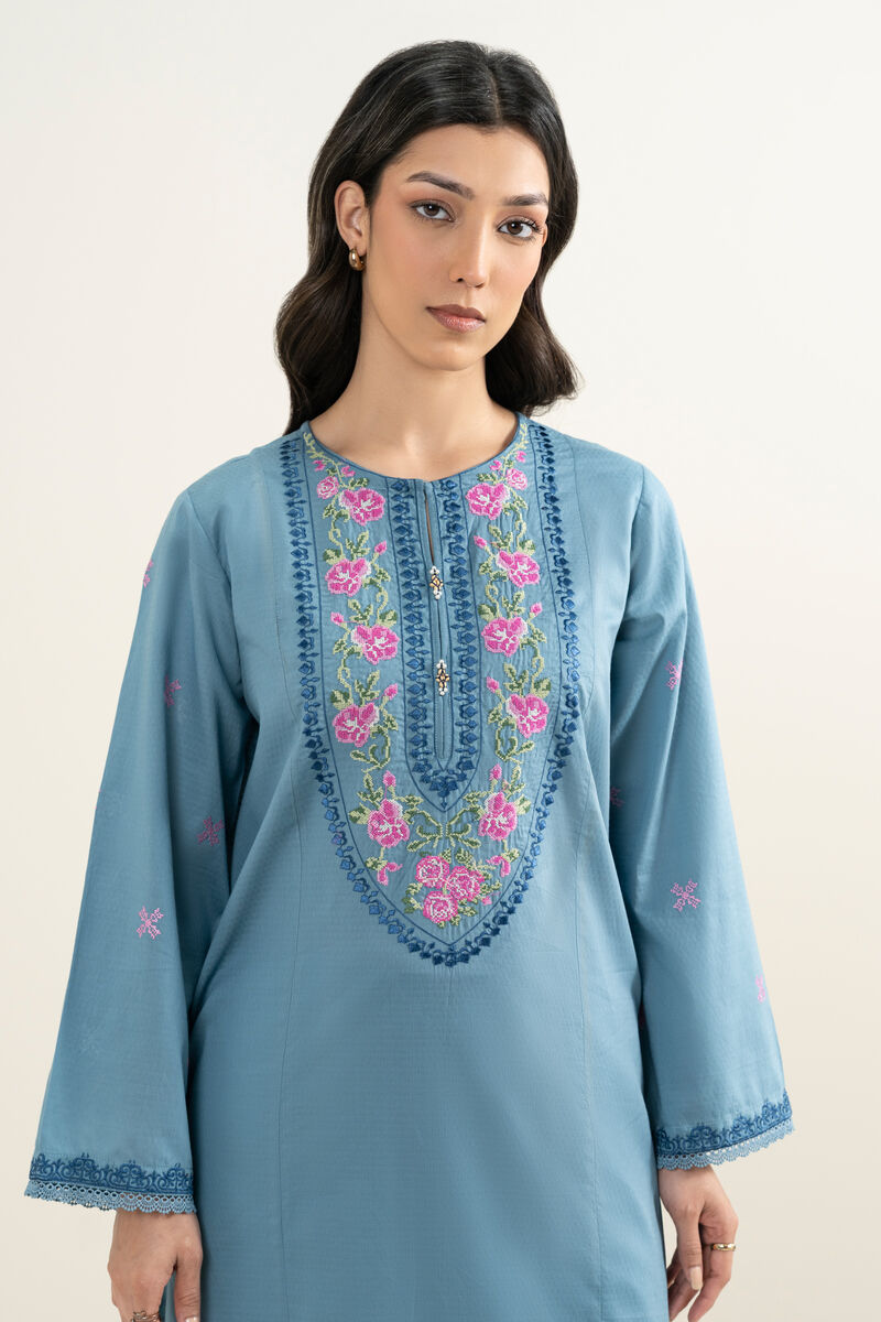 Embroidered Dobby Shirt