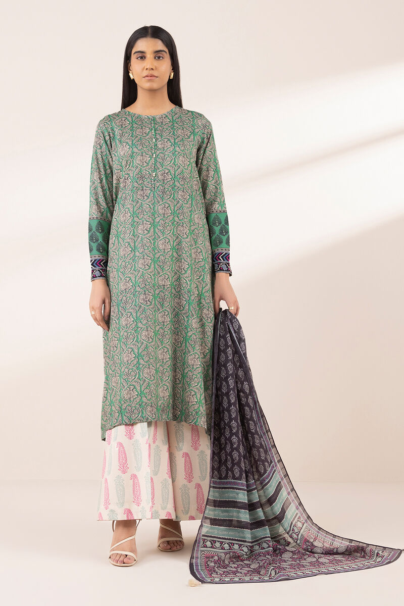 Printed Tussar Silk Dupatta