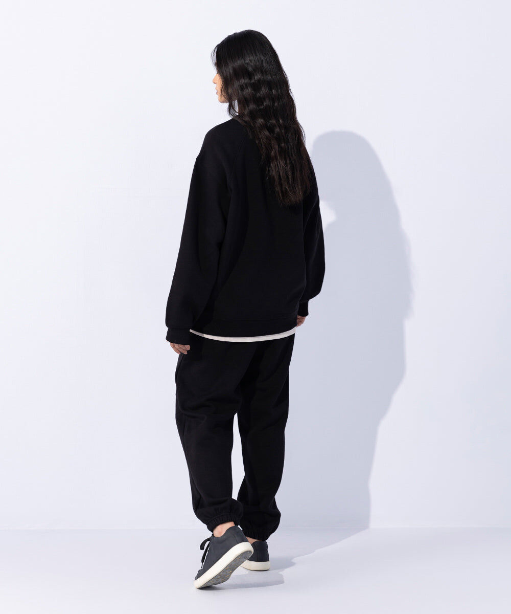 Women's Western Wear Black Sweatshirt