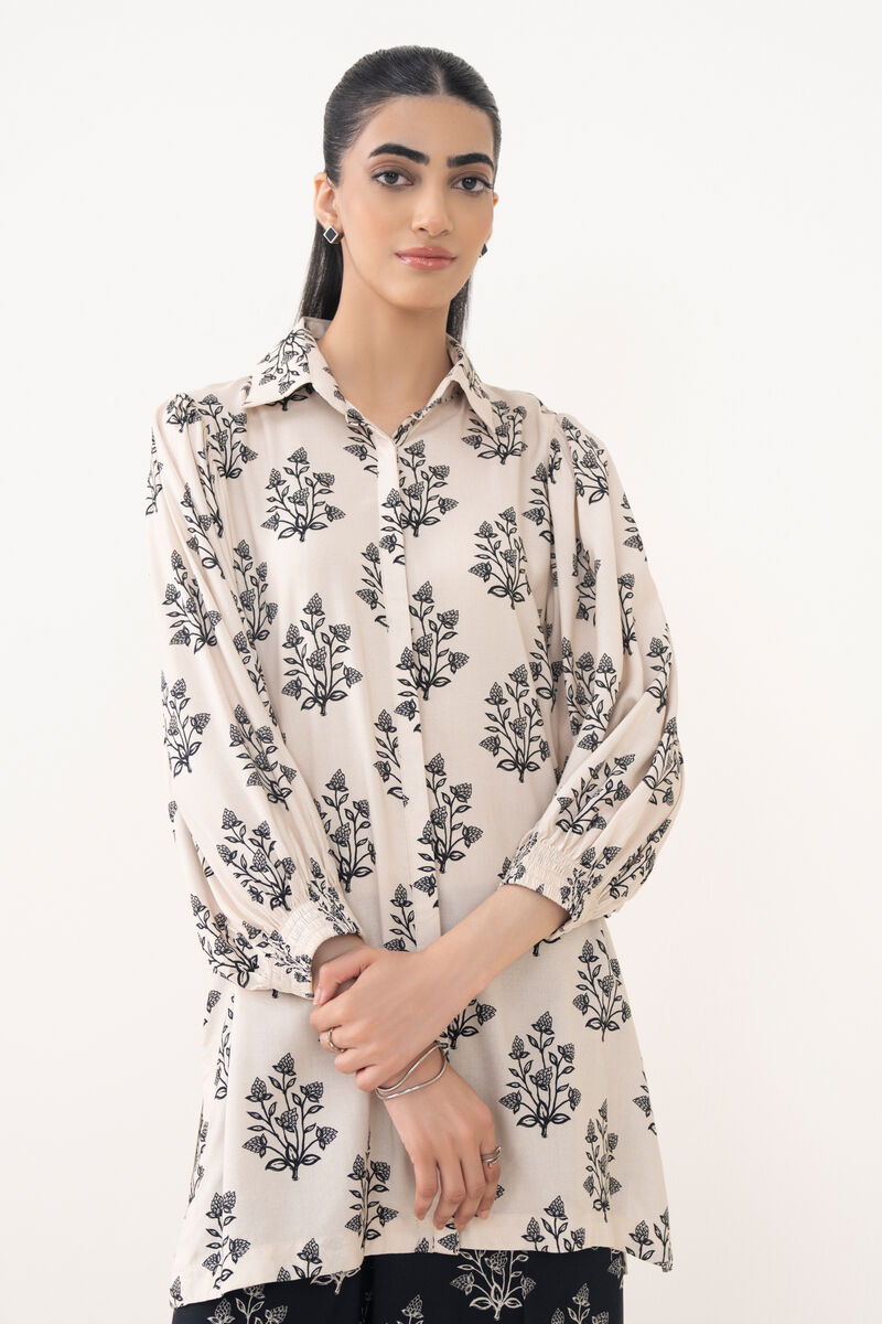 Printed Viscose Linen Shirt