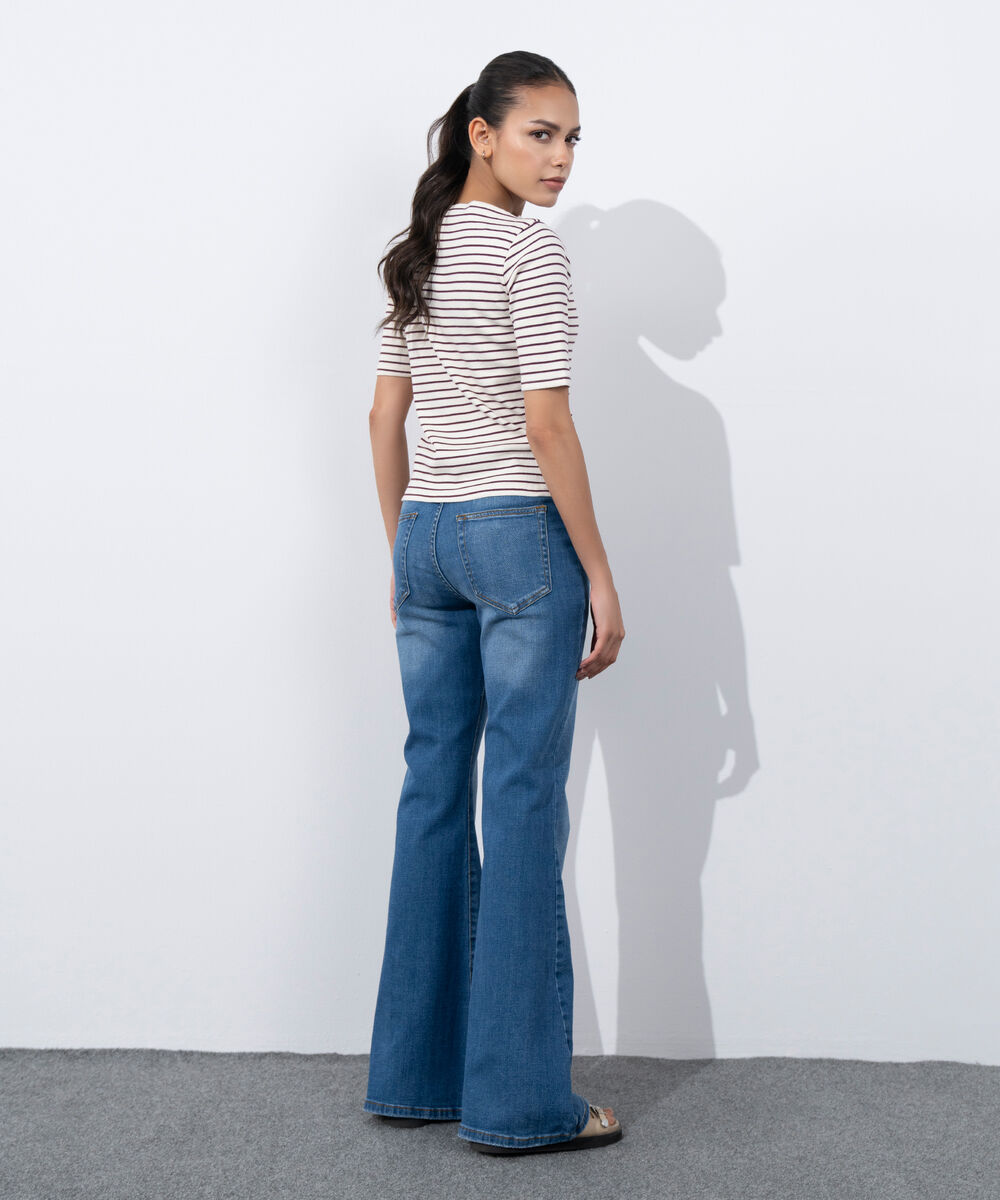 Women's Western Wear White Slash Neck Rib Top