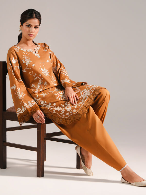 2 Piece - Embroidered Lawn Suit