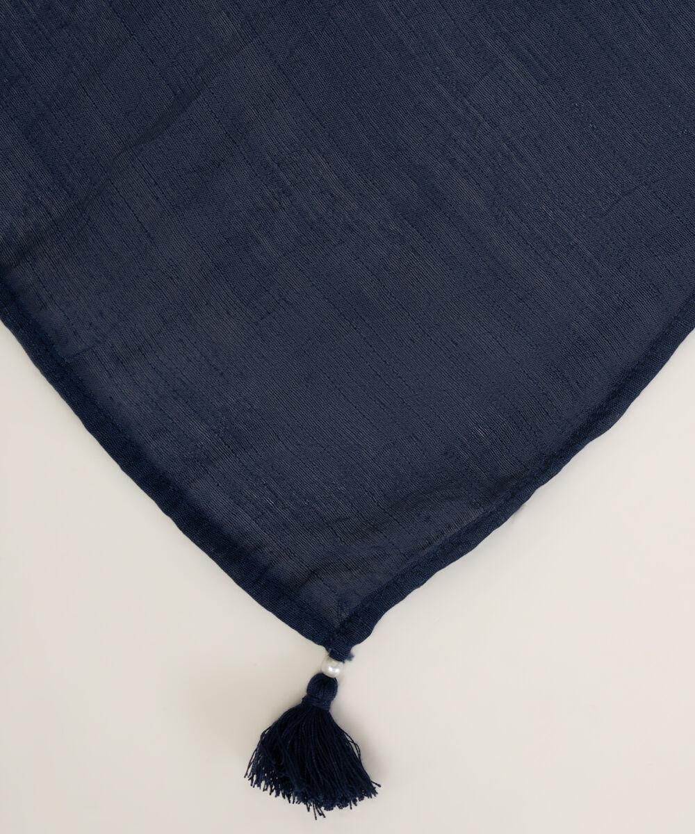 Solid Manaar Blue Dupatta