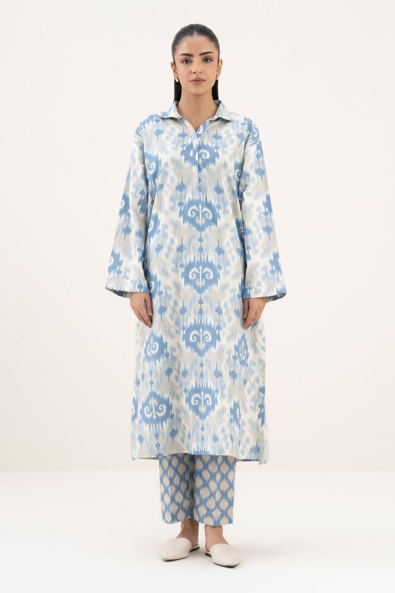 Printed Khaddar Shirt