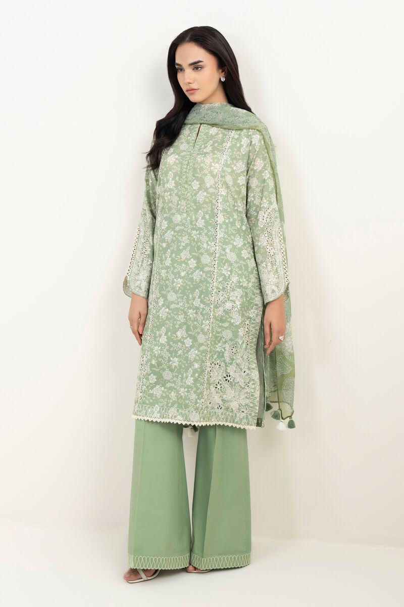3 Piece - Embroidered Lawn Suit