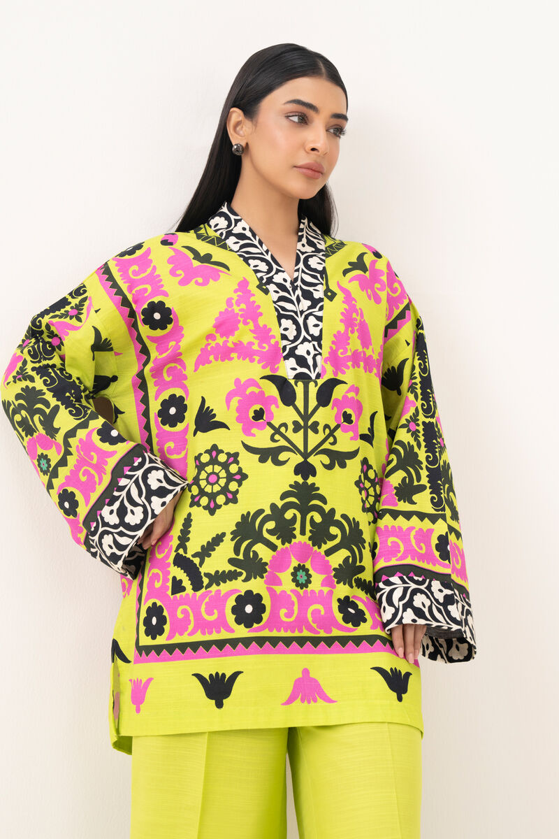 Printed Light Khaddar Shirt