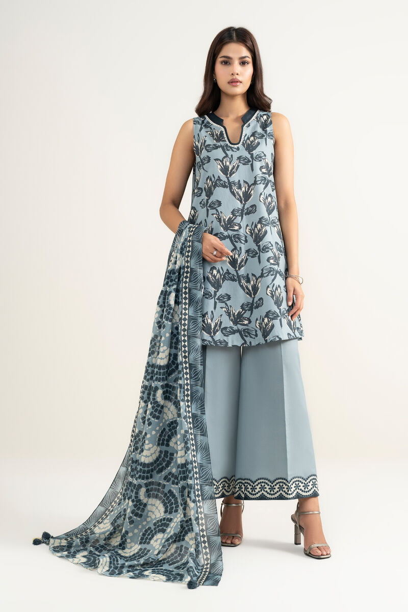 3 Piece - Printed Lawn Suit