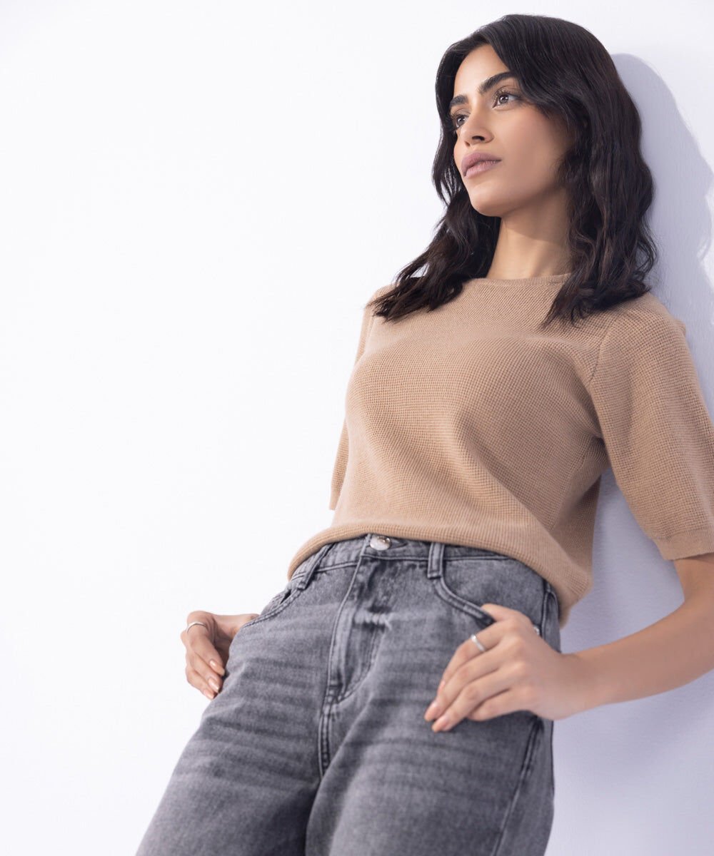 Woman - Grey Straight Fit Denim