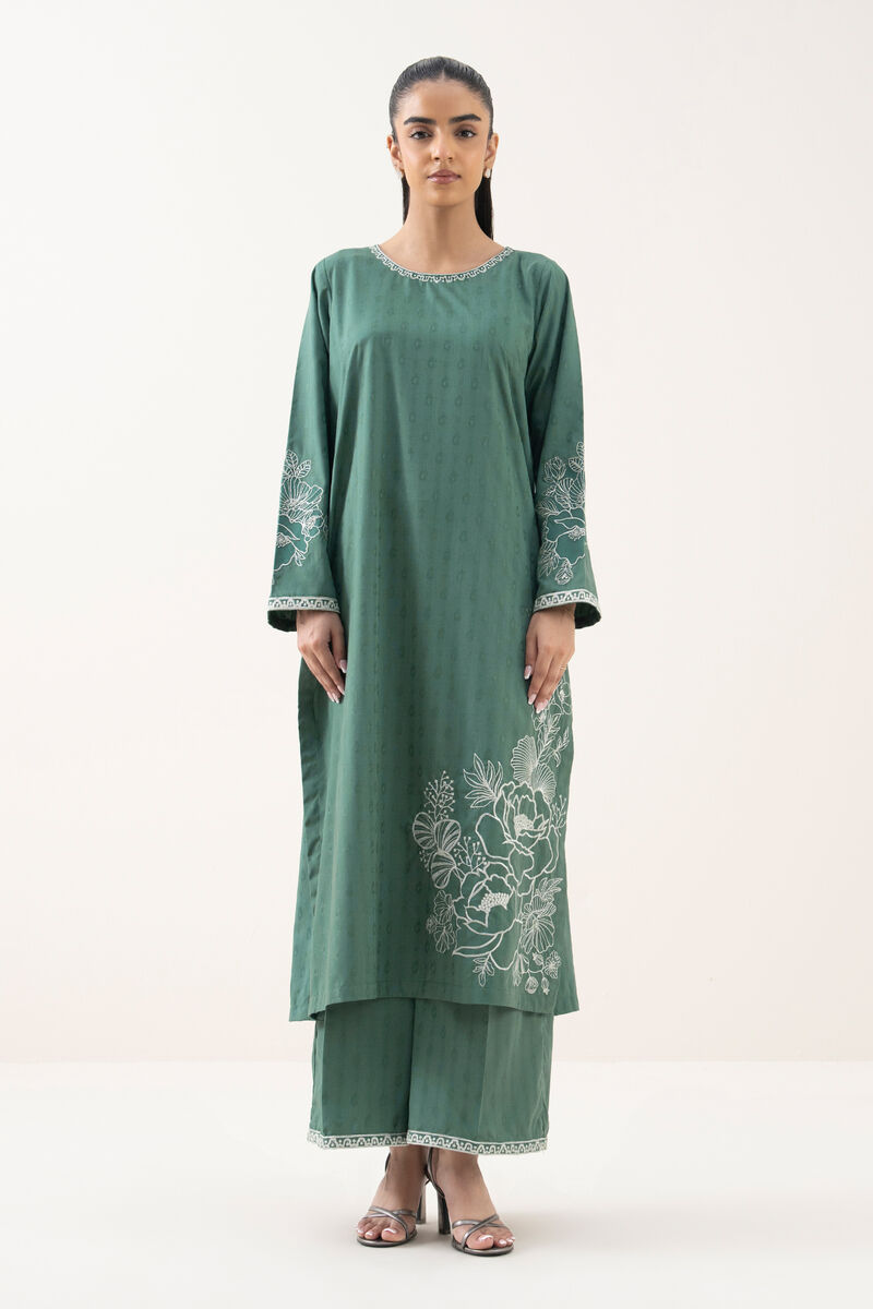 Embroidered Cotton Jacquard Shirt