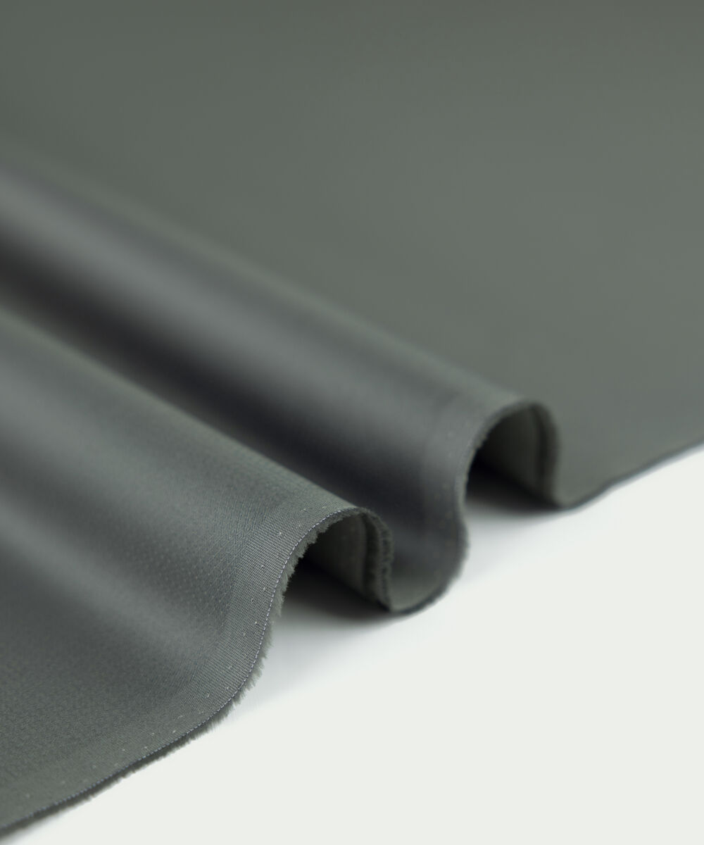 Men's Unstitched dark green premium cotton dobby Suit