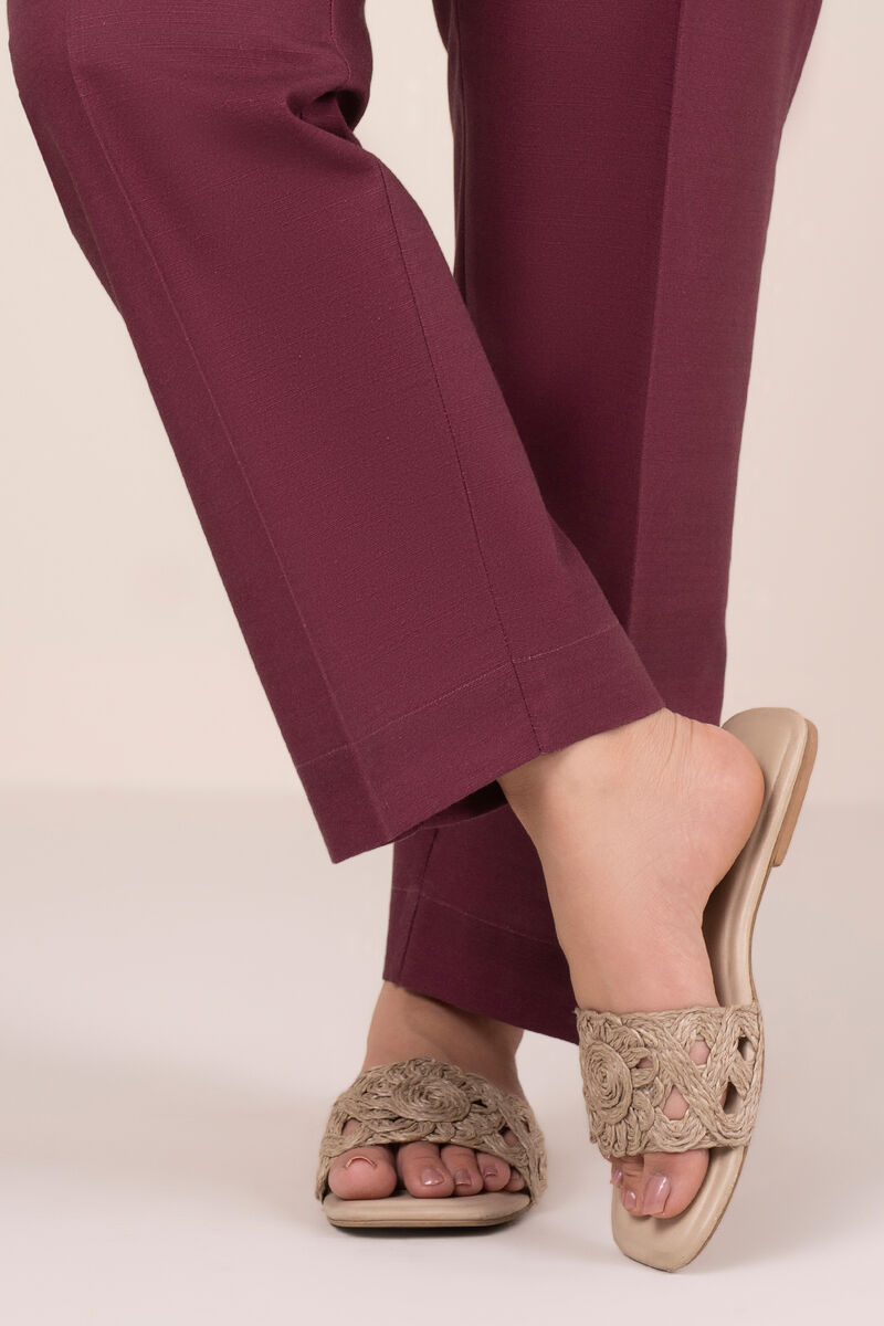 Solid Cambric Straight Pants