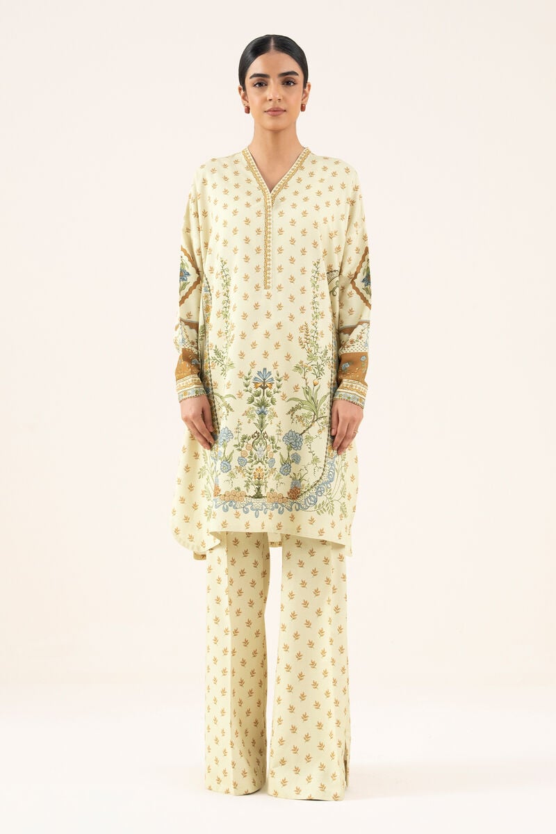 2 Piece - Printed Viscose Khaddar Suit