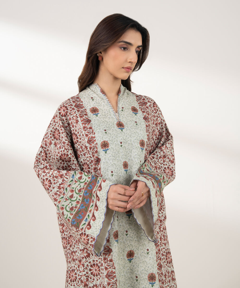 Women's Unstitched Dobby 2 Piece Suit