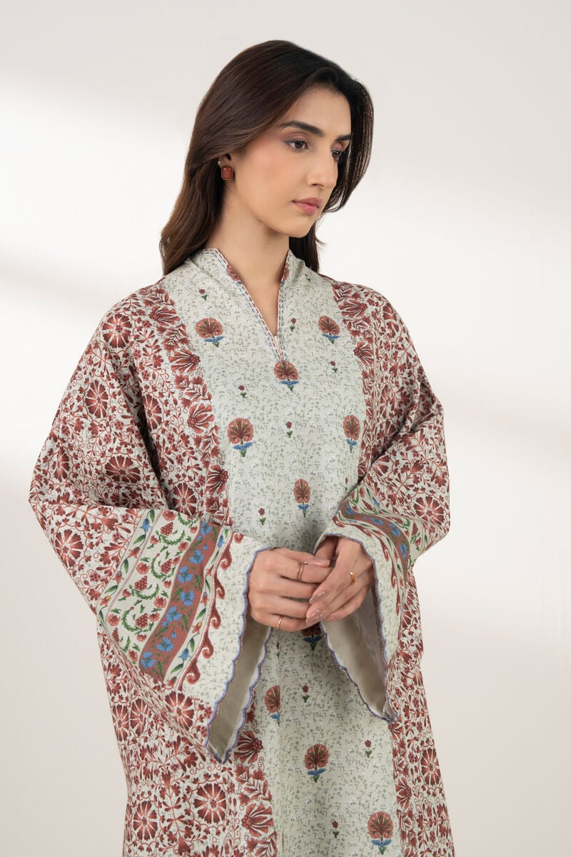 2 Piece - Printed Dobby Suit