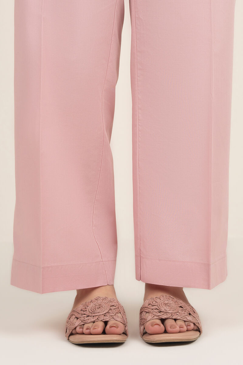 Solid Cambric Straight Pants