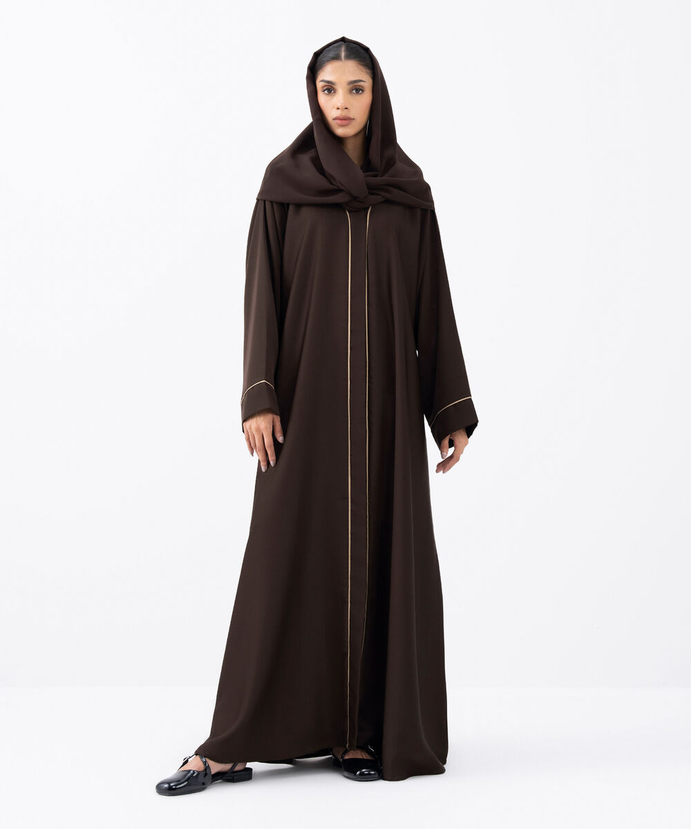 Women's Brown Polyester Hijab
