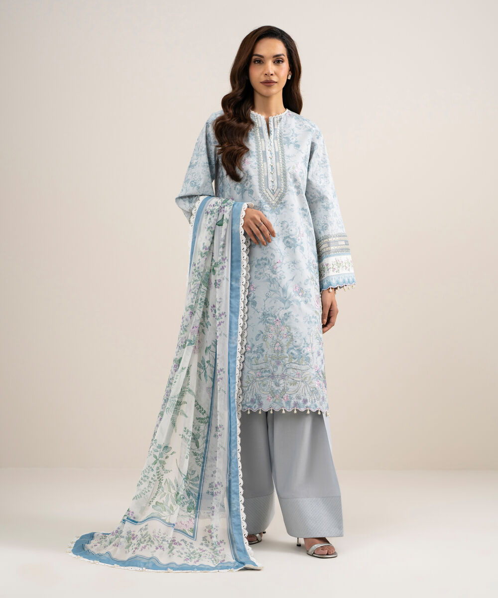 3 Piece - Embroidered Lawn Suit