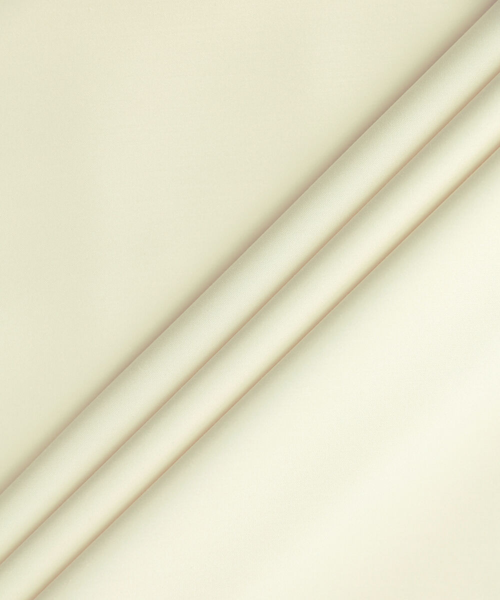 Men Unstitched Viscose Off-White Full Suit Fabric