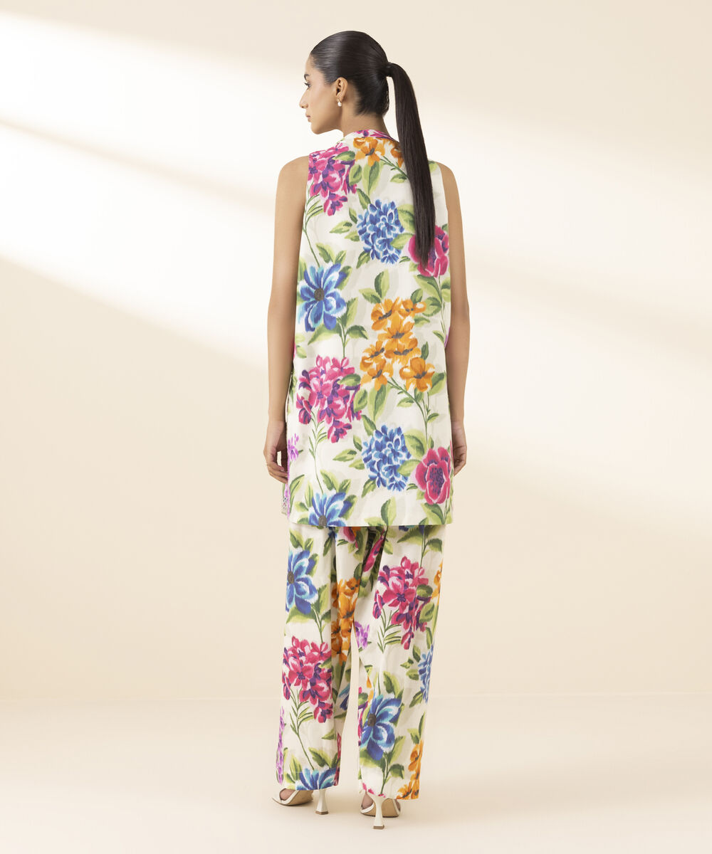 Unstitched Women's Multi Lawn Shirt Trousers