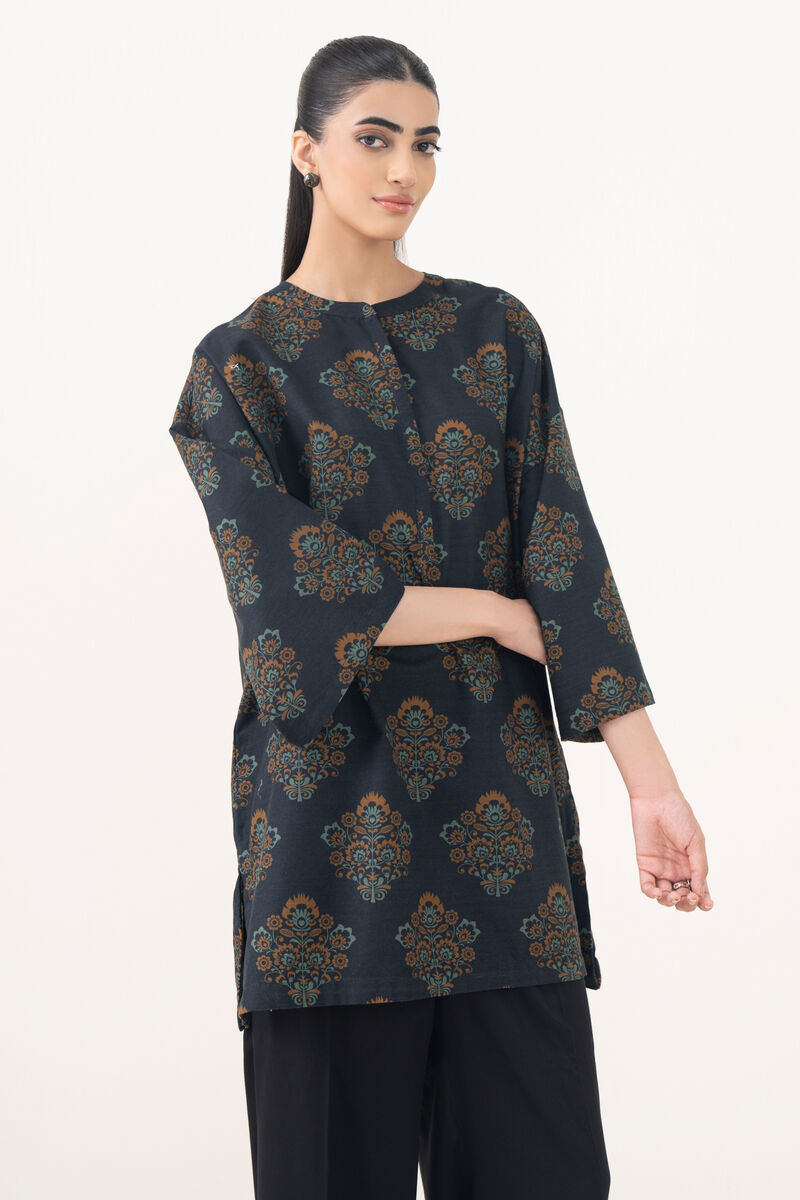 Printed Light Khaddar Shirt