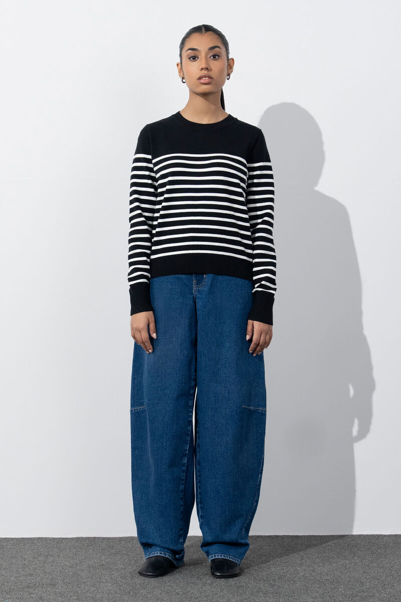Striped Knit Sweater