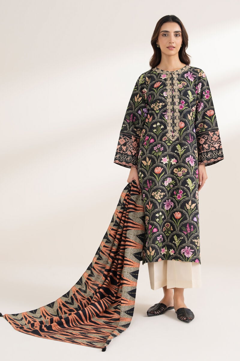 Printed Khaddar Dupatta