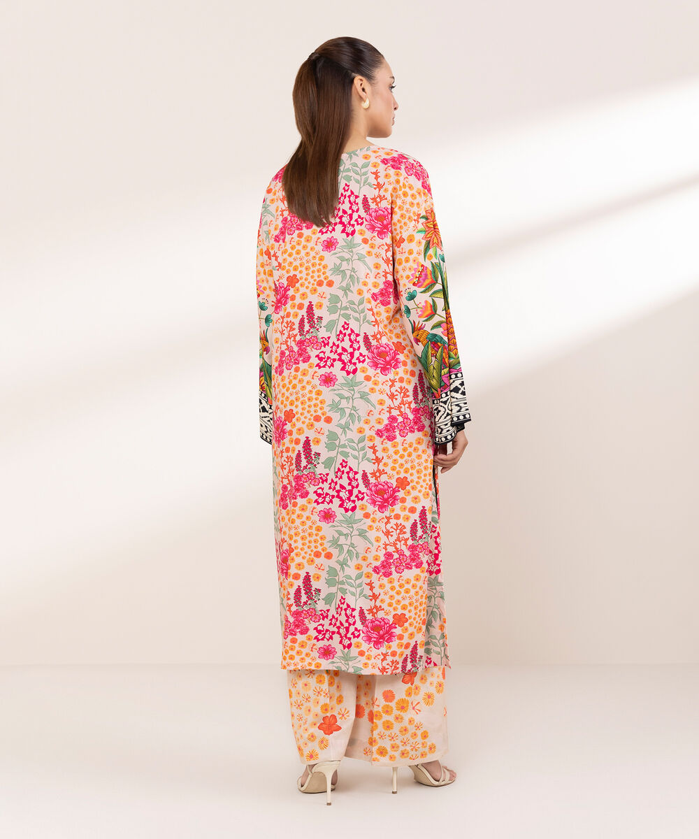 Women's RTW Arabic Lawn Multi Printed Boxy Shirt