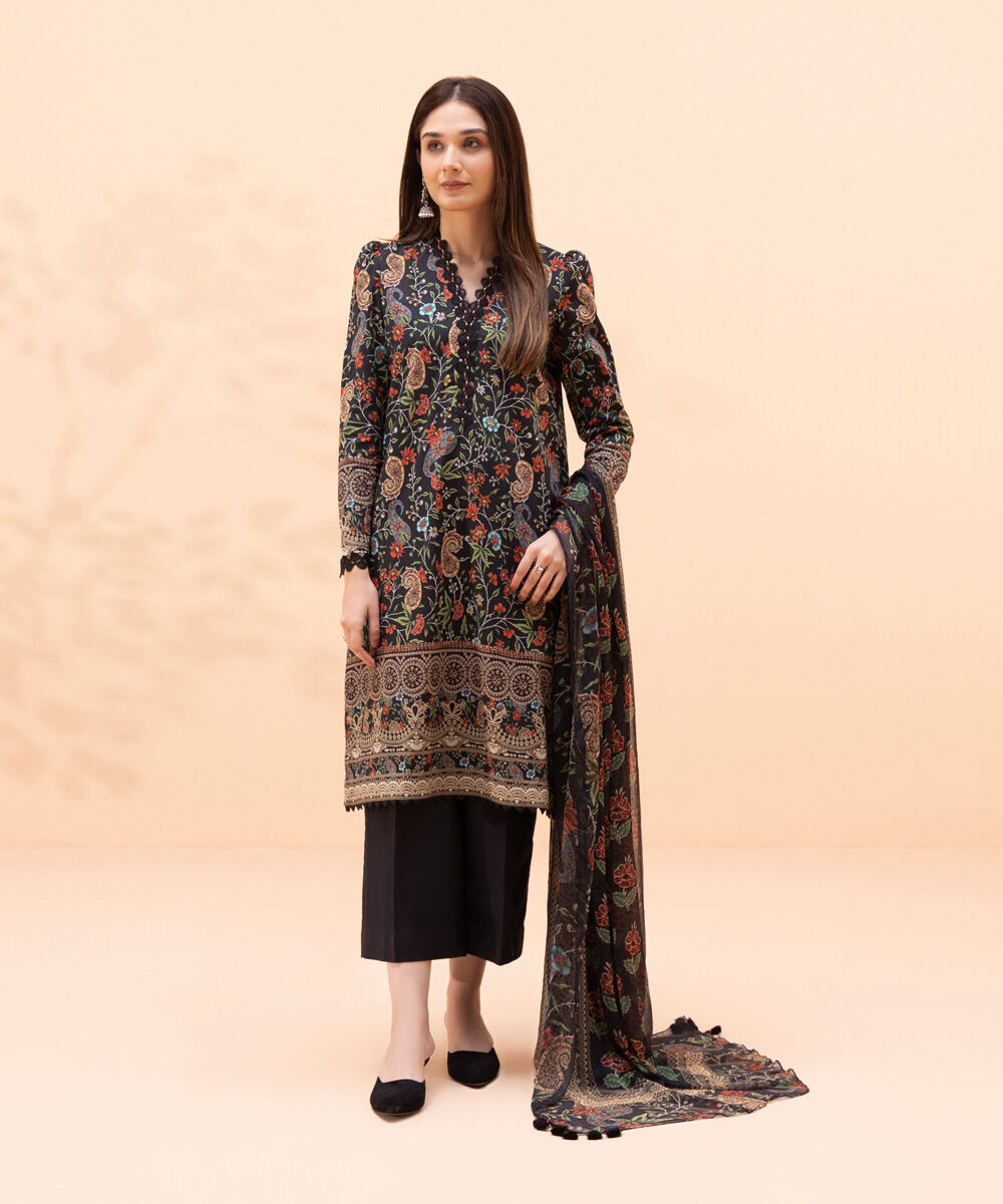 Unstitched 3PC 02DDY23V15WS Sapphire PK