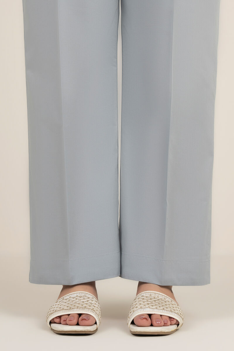 Solid Cambric Straight Pants