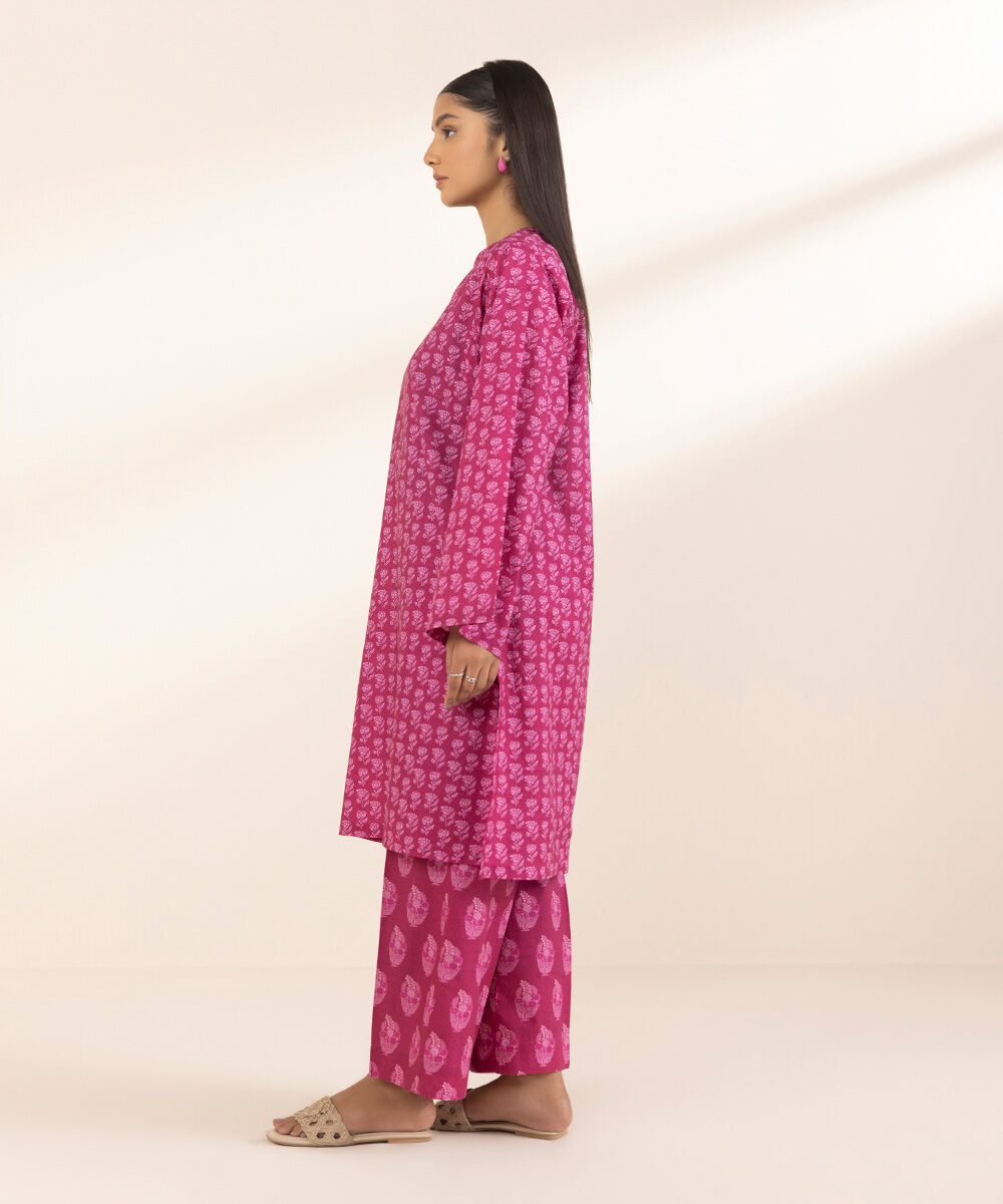 Women's Pret Lawn Pink Printed A-Line Shirt