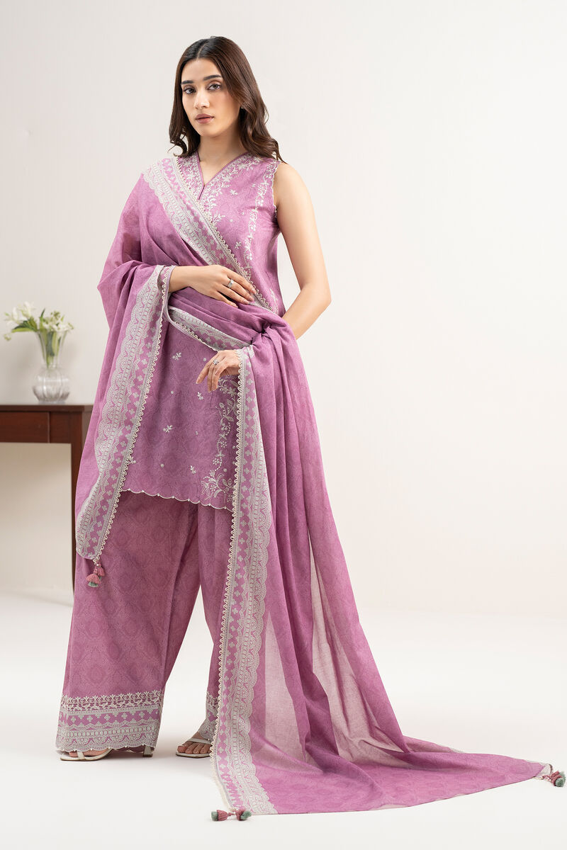 3 Piece - Embroidered Lawn Suit