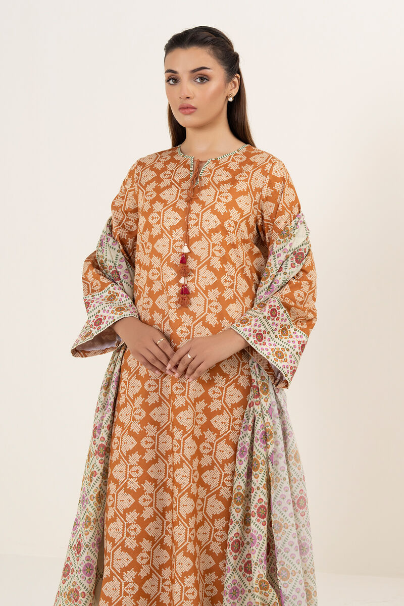 3 Piece - Printed Lawn Suit